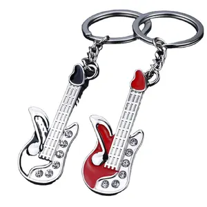 Creative Mini Guitar keychain Musical Instruments advertised promotional gift keyring