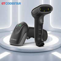 Escáner de Códigos de Barras 2D GTCODESTAR, Lector de Códigos de Barras Inalámbrico Portátil, Escáner de Códigos QR, Pistola de Escaneo de Códigos de Barras 1D para Supermercado
