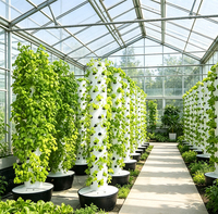 Système de jardin vertical hydroponique écologique à 5 étages pour usage domestique et commercial