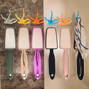 Lime à pied en verre nano durable et écologique avec logo personnalisé, poignée en plastique confortable, outil pour éliminer les callosités - Product Image 3