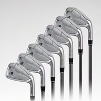 Fer de golf en acier au carbone 1020, club individuel avec manche en acier standard pour l'entraînement au golf des débutants