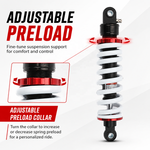Amortisseur arrière de moto de 290 mm, ressort de suspension adapté aux scooters, karts, quads, UTV, motos, motocross, <span class=keywords><strong>pocket</strong></span> bikes - Product Image 4