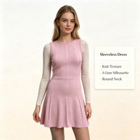 Robe pull sans manches en tricot moelleux jaune pour femme, personnalisée OEM & ODM, de haute qualité, par Trinity