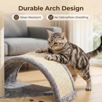 Arbre à chat moderne en plastique de grande taille, avec balles suspendues, jouets en peluche pour chat, structure d'escalade et colonne à gratter