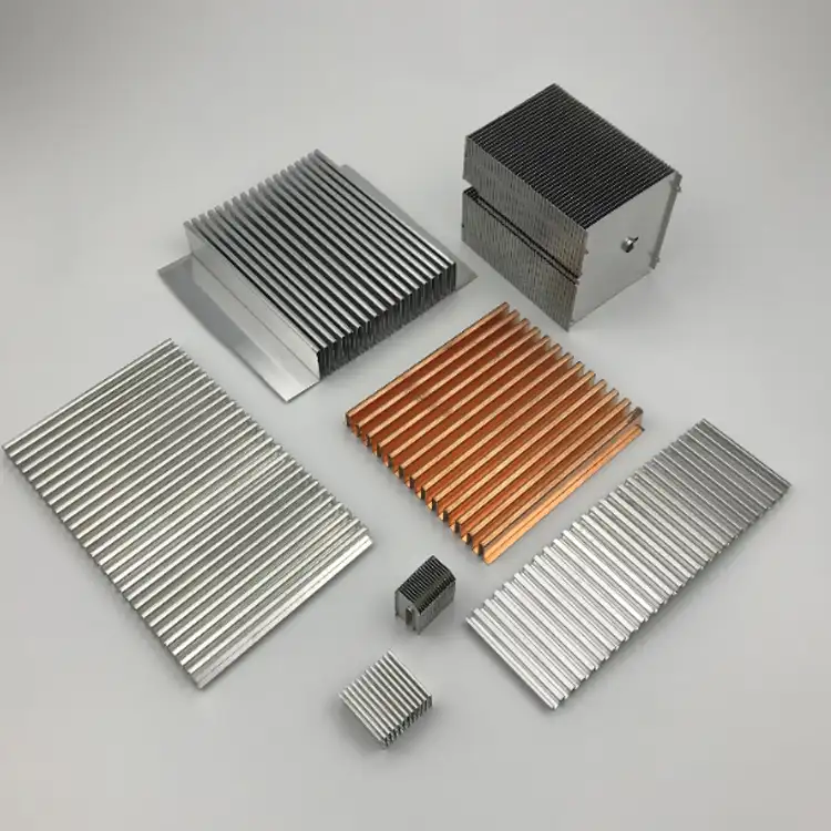 Custom Oem Aluminium Koper Stempelen Koellichaam Onderdelen Elektronica Plaat Heatsink