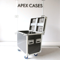 APEX CASES OEM Boîte à outils 2 en 1, boîte de rangement renforcée avec couvercle ouvrable, protection robuste, garantie de 3 ans pour les éclairages de scène DJ Pro