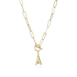 สร้อ<span class=keywords><strong>ย</strong></span>คอเริ่มต้นที่เต็มไปด้ว<span class=keywords><strong>ย</strong></span>สีทองสุดฮอตสร้อยคอทองแดงรูปตัวอักษร A-Z สำหรับผู้หญิงสร้อยคอจี้ฮิปฮอปสำหรั<span class=keywords><strong>บ</strong></span>เป็นของขวัญ Selling18k - Product Image 5