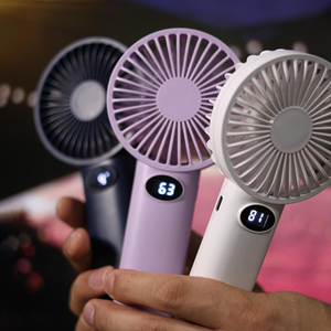 Nieuwe Draagbare 1200Mah Oplaadbare Persoonlijke Handheld Ventilator Batterij Werkende Mini 5V Outdoor Activiteiten Zomer Geschenkdoos Installatie - Product Image 1