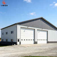 Edificio Metálico de Estructura de Acero Prediseñada, Nave Industrial Prefabricada con Estructura de Acero, Apta para Taller, Almacén