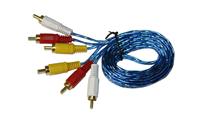 Câble audio-vidéo multimédia pour voiture 6 RCA, mâle-mâle, signal composite