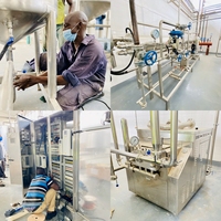 Complete set Mango Automatische PLC-gestuurde lijn voor gedroogd fruit, roestvrijstalen machines, 60-1500 ton/uur, elektrisch gestookt.