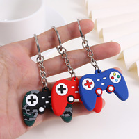 Porte-clés mignon en forme de manette de jeu, porte-clés en silicone souple, mini pendentif de jeu vidéo pour les gamers
