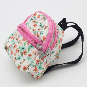 Mini porte-monnaie et porte-clés de sac à dos avec fermeture éclair, en nylon, portables au quotidien, personnalisables, vierges pour sublimation, faits à la main - Product Image 1