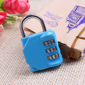 Travel Lock Zinc Alloy Combination Padlock 52x33x16mm Resettable For Bags Drawers Wardrobe <b>Doors</b> - Product Image 2