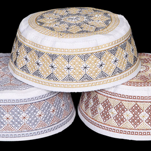 Promoción Fácil secado Durable Transpirable 4 estaciones Hombres musulmanes de moda Gorras de oración a granel - Product Image 1