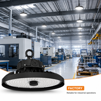 Lámpara LED High Bay UFO para Almacenes y Fábricas, 100W 120W 150W, 4000K, 200 Lm/W, Lente de PC Liteon 5050, IP65 IK08, 7 Años de Garantía