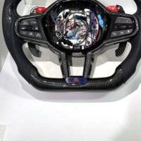 Volant en fibre de carbone LCI pour G01 G02 G05 G06 G09 G11 G12 G15 G20 G22 G28 G29 G30 G80 G82 F40 F90 Accessoires de voiture