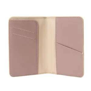 New Saffiano Leather Elegant Membership Gift Travel Wallet Credit Card Money Passport Holder Gift Set