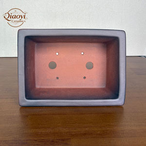 Maceta de Gres de Estilo Antiguo y Simple para Bonsái, Hecha a Mano en Horno, Macetas Rectangulares de Cerámica para Bonsái, Macetas y Jardineras - Product Image 5