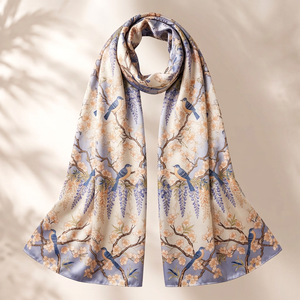Bufanda Larga Premium de Tela Suave, Impresión Personalizada, Etiqueta Blanca, MOQ Bajo, Fabricante Textil OEM ODM - Product Image 1