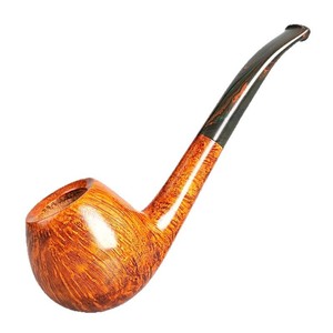 Muxiang Wooden Tobacco Pipe Bent Shape 9mm Filter Solid Wood Men's Retro Smoking Pipe - Product Image 5