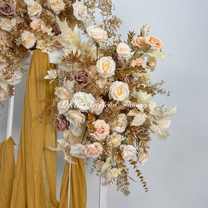 Fond de scène de mariage réaliste en fleurs artificielles 3D, arrangement pour la décoration d'arche - Product Image 4