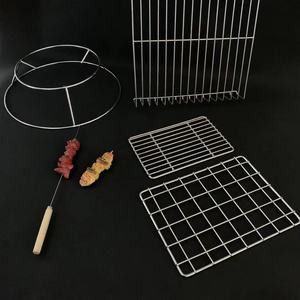 Nướng nướng net với dây sắt nướng tròn nướng Net cho nướng không gỉ xử lý lưới thép nướng Net - Product Image 3