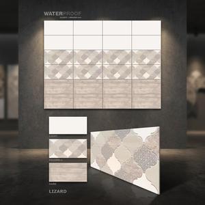 Carreaux muraux en céramique imprimés en jet d'encre 3D attrayants 300x600mm, finition numérique brillante émaillée, pour murs extérieurs et intérieurs en briques réfractaires - Product Image 6