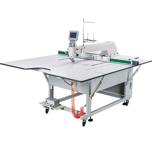 QK-318 Factory Wholesale New Flat-Bed 90x130cm Full Automatic 360 Rotary Pattern Template Sewing <b>Machine</b> Laser <b>Walking</b> Foot - Product Image 1