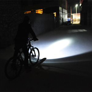 YueliBicycle <b>Light</b> USB <b>Rechargeable</b> LED Headlight IPX4 Waterproof 4 Modes Aluminum Black Mountain Road Bike <b>Night</b> Riding Cycling - Product Image 1