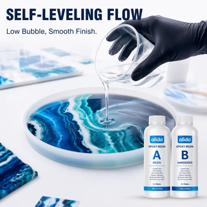 Kit de <span class=keywords><strong>Resina</strong></span> <span class=keywords><strong>Epoxi</strong></span> Transparente de 2 Partes <span class=keywords><strong>para</strong></span> Arte, Joyería, Fundición, Recubrimiento y Manualidades con Muestra Gratis - Product Image 1