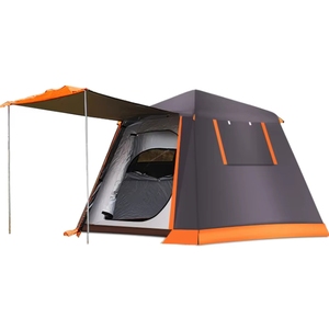 Premium Hava Koşullarına Dayanıklı Açık Hava Oxford Kumaş Su Geçirmez Aile Çadırı, Güçlü Yağmur Koruması için Güneşlik Uzantılı - Product Image 3