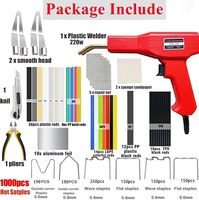 Kit de soudeur en plastique 200W amélioré avec agrafeuse chaude 1000PCS pour la réparation de pare-chocs de voiture en aluminium