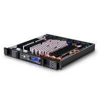 GOOERMI Amplificador de Potencia Digital Profesional de 2 Canales DSP FIR 1U, GaN Clase D, Dante PFC, 4200W, Procesador de Audio de Alta Potencia