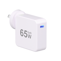 Chargeur rapide USB C GaN 65W PD 3.0 Type C Adaptateur secteur mural pour iPhone Samsung MacBook Ordinateur portable Chargeurs PD 65W