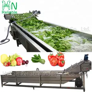 Industria frutta verdura aria bolla di lavaggio macchina per la pulizia e l'essiccazione delle verdure