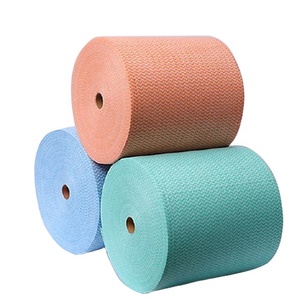 Paño de Limpieza Desechable Económico de Tela No Tejida Spunlace, Multicolor Azul/Rosa/Amarillo/Verde, Toalla de Cocina para el Hogar - Product Image 1