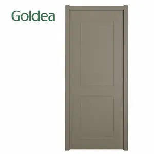 PVC Wood Plastic Composite Sliding WPC Bathroom Bedroom Kitchen Timber Front Door