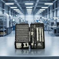 Kit d'outils de réparation multifonctionnel en gros pour usine, nouveau, 115 en 1, embouts de tournevis, pour réparation de montres et téléphones, étui rigide, OEM, tout inclus
