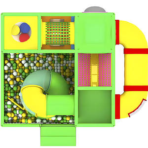 वाणिज्यिक मॉड्यूलर बच्चों सॉफ्ट प्ले पार्क, सुरंगों के साथ इनडोर खेल के मैदान के उपकरण और किंडरगार्टन और प्रीचुल के लिए महल - Product Image 3