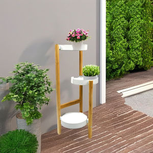 Pianta di bambù a 3 livelli per piante ad angolo alto supporto per scaffali <span class=keywords><strong>da</strong></span> esposizione per vasi <span class=keywords><strong>da</strong></span> casa o <span class=keywords><strong>da</strong></span> giardino - Product Image 3