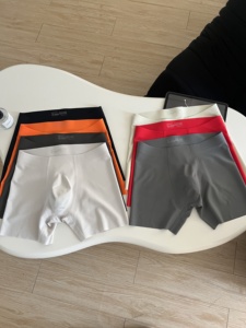 Мужское нижнее белье больших размеров, бесшовные дышащие боксеры с высокой эластичностью - Product Image 6