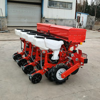 Semoir pneumatique à maïs 4 rangs, machine de précision à aspiration d'air, équipement agricole durable et efficace, livraison rapide