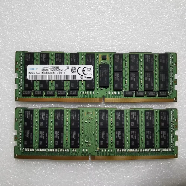 For Original DDR4 64GB 4DRX4 2400 LRDIMM Server Memory Module M386A8K40BMB-CRC Brand New