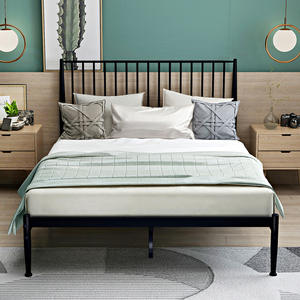 Stile nordico semplice in ferro dorato <span class=keywords><strong>letto</strong></span> <span class=keywords><strong>matrimoniale</strong></span> <span class=keywords><strong>letto</strong></span> singolo telaio per camera da <span class=keywords><strong>letto</strong></span> principale soggiorno in stile in camera da <span class=keywords><strong>letto</strong></span> <span class=keywords><strong>a</strong></span> castello <span class=keywords><strong>rete</strong></span> rossa - Product Image 4