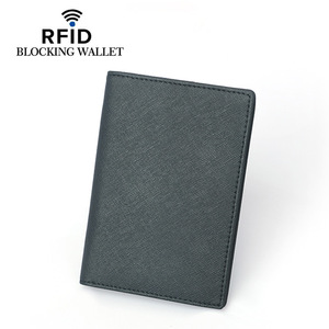 กระเป๋าใส่หนังสือเดินทางแบบมีที่ป้องกันด้วย RFID หนัง PU แฟชั่นกระเป๋าเก็บเอกสารการเดินทางกันน้ำสำหรับใส่เอกสารรับรอง - Product Image 2