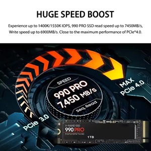 SSD de jeu haute vitesse <span class=keywords><strong>990</strong></span> <span class=keywords><strong>PRO</strong></span> PCIe 4.0 NVMe 4.0 M.2 2280 1TB 2TB 4TB SSD interne à semi-conducteurs pour ordinateur portable PC PS4 - Product Image 6