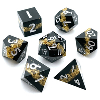 Juego de dados de resina de doble Color de World of Warcraft, juego de mesa poliédrico de 7 piezas, regalo de Halloween, accesorios para juegos de rol
