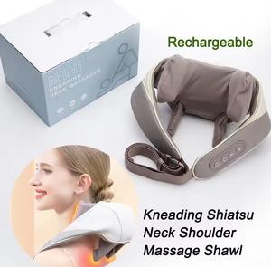 2024 nueva tecnología masajeador de hombro de cuello inalámbrico Mini masajeador Cervical con calor - Product Image 6