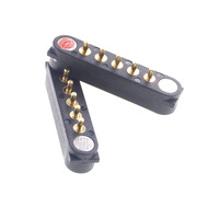 Cargador de Cable USB de Alta Calidad y Gran Resistencia, 2A, Resistente al Agua, de 5 Pines, para Dispositivos Portátiles, Conector Magnético Pogo Pin